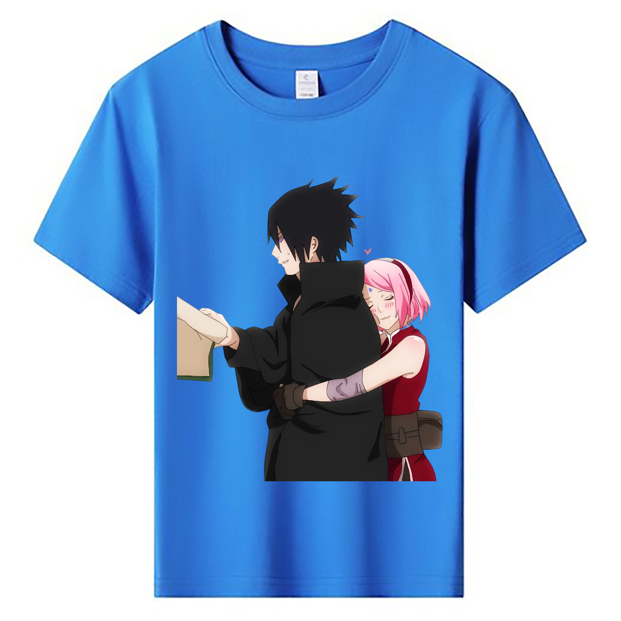 （画像用） NARUTO -ナルト- うちは サスケ Uchiha Sasuke 綿100％キッズTシャツ（フロントプリント）